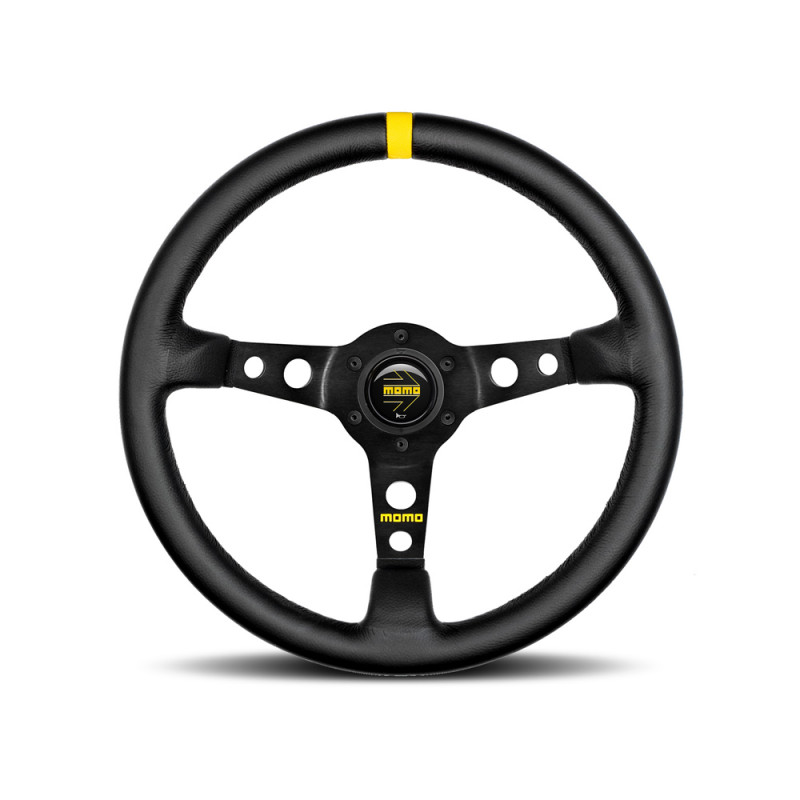 MOMO MOD.07 Black Leather Rally Steering Wheel